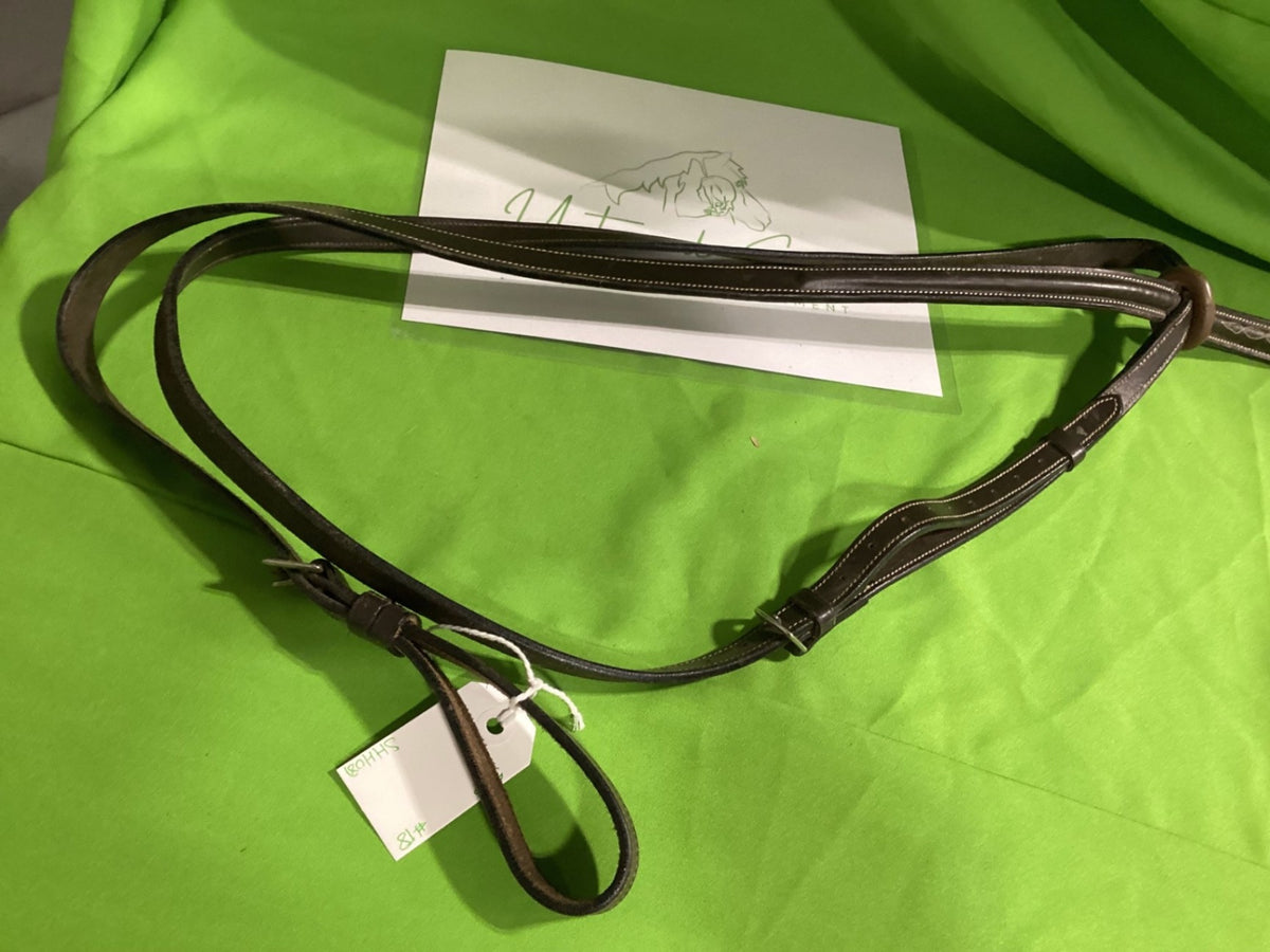 English Breast Collar – White Stitching | Used