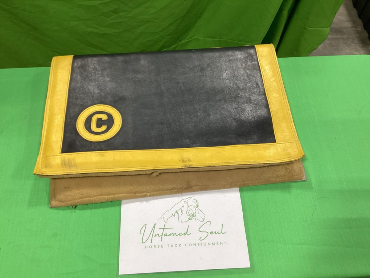 Western Saddle Pad – Racing, Yellow/Black | Used