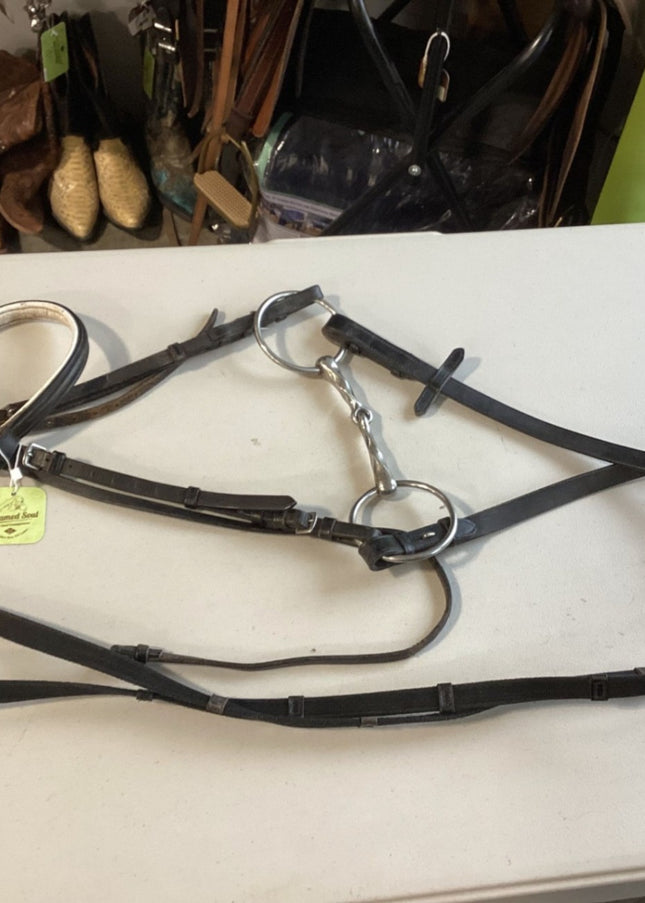 English Bridle – Schooling with 5" Bit & Reins | Used