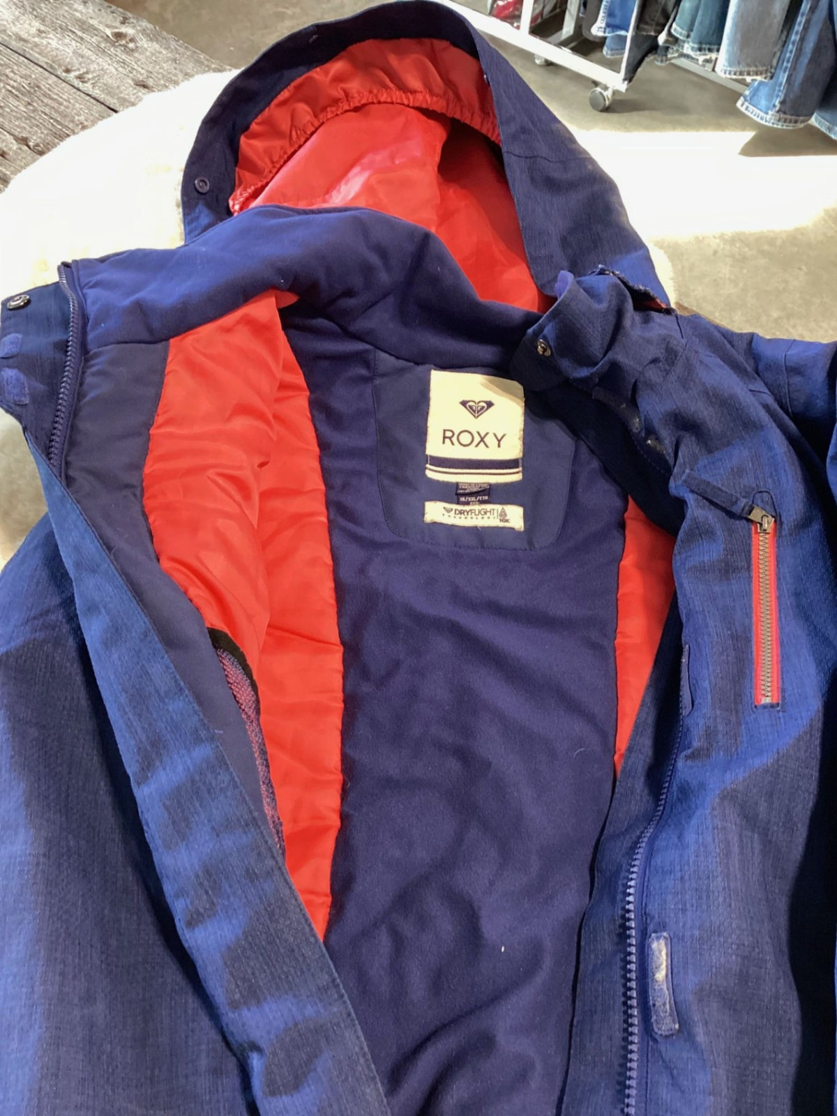 Winter Coat – Roxy, Blue, Youth 16 (XXL) | Used