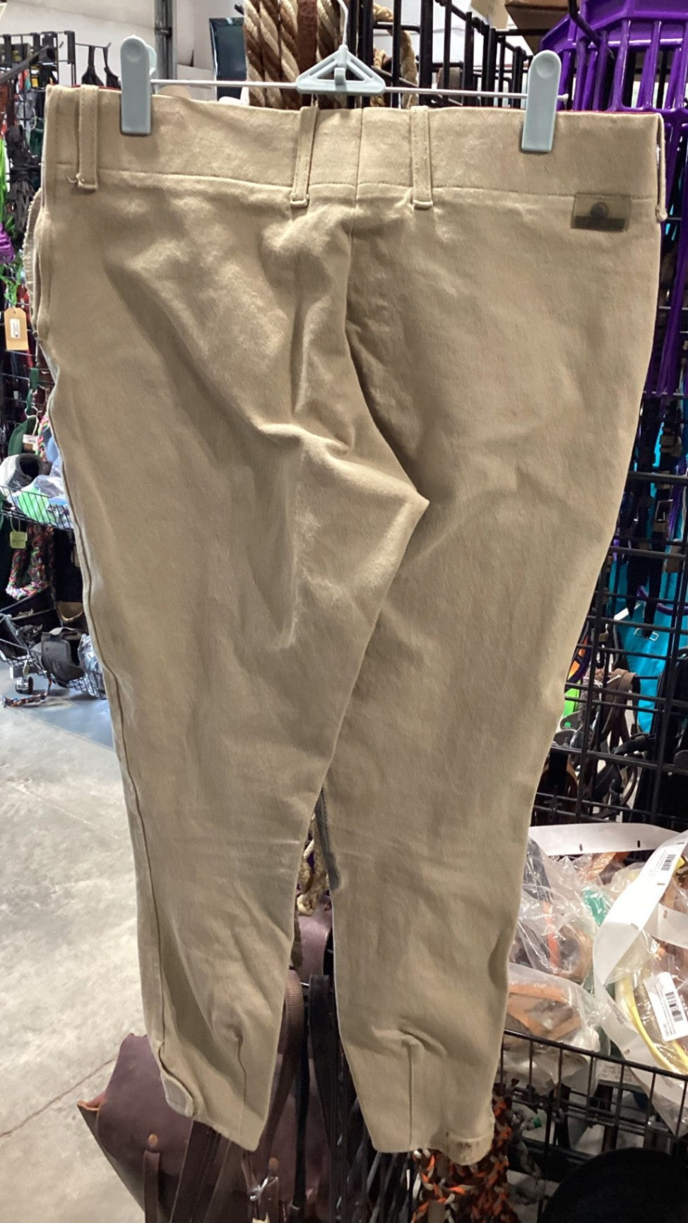 English Breeches – Grand Prix, Khaki, Side Zip, 30 | Used, Good