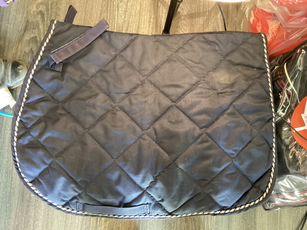 English Saddle Pad – Supra, Blue with White Trim | Used
