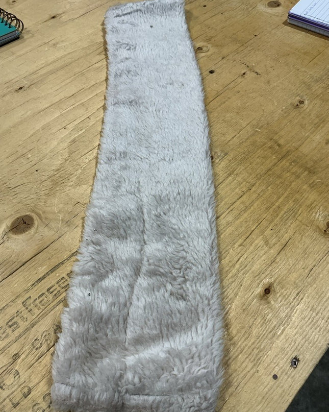 English Girth Cover – Fleece, White, 28" | Used
