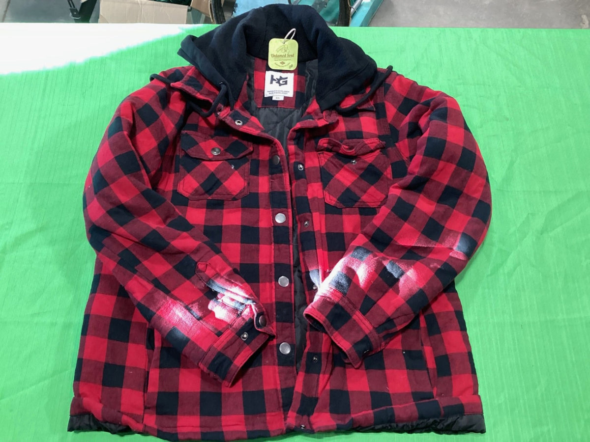 Jacket – Sage Collection Lined, Red Plaid, Large | Used