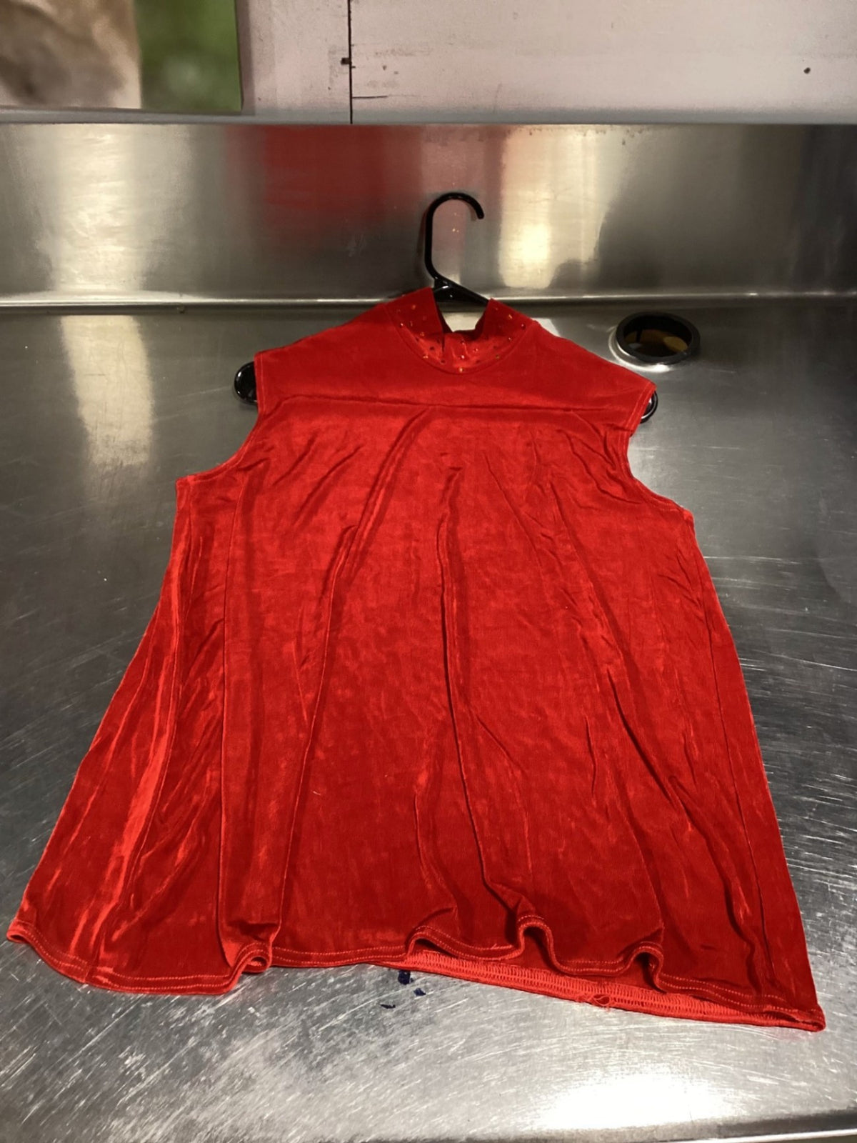 English Show Shirt – Red with Bling, Large (Est.) | Used