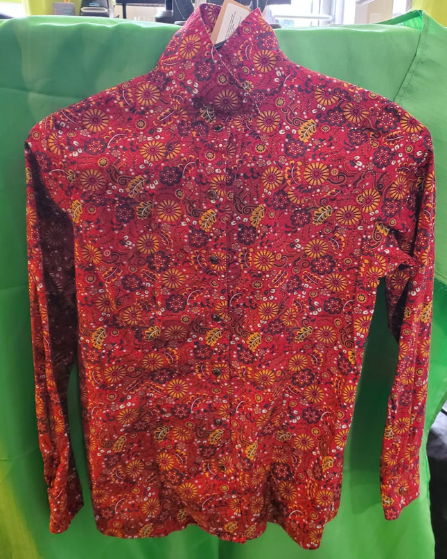 Western Shirt – Cruel Girl Youth, Red with Flower, XL (12) | Used