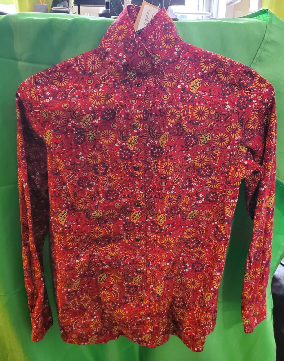 Western Shirt – Cruel Girl Youth, Red with Flower, XL (12) | Used