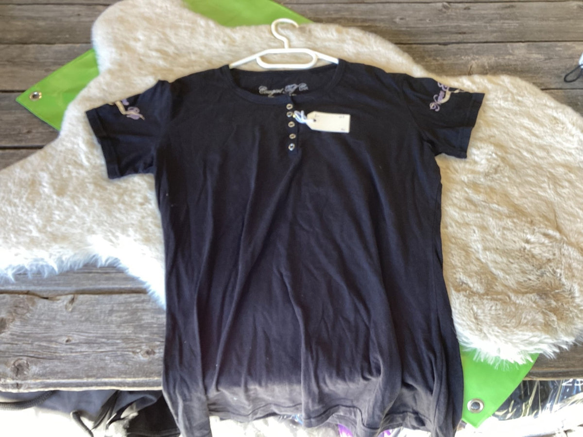T-Shirt – Cowgirl Tuff, Black, Large | Used