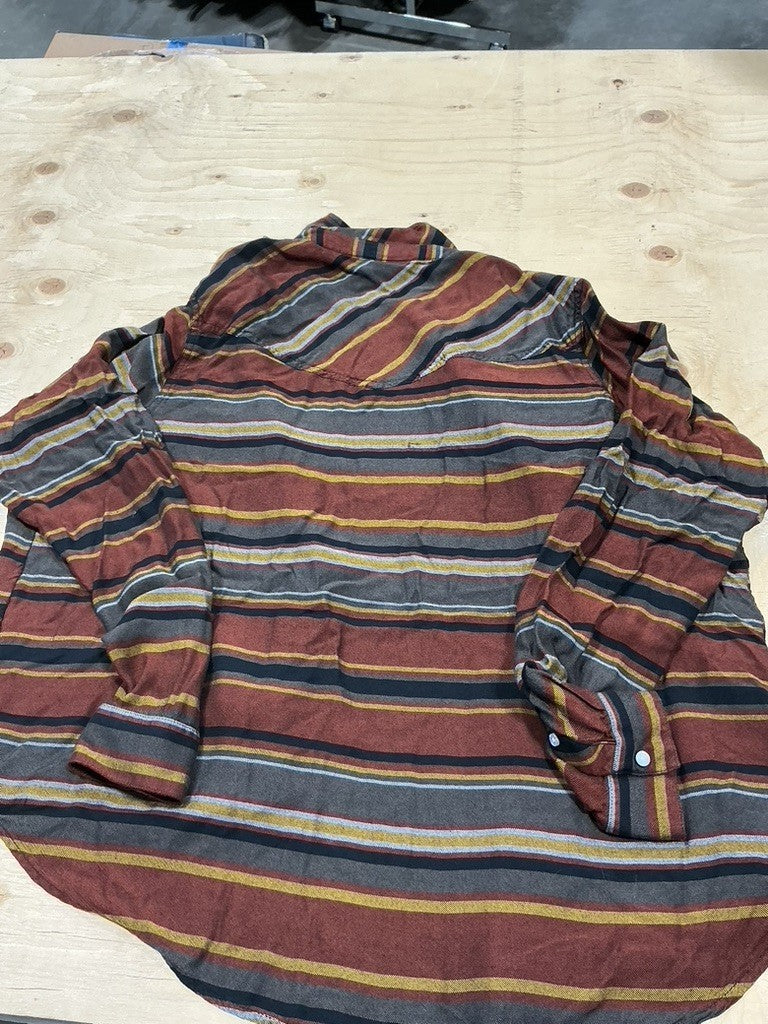 Western Top – Cruel Girl Denim Ladies, Brown/Black, XXL | Used