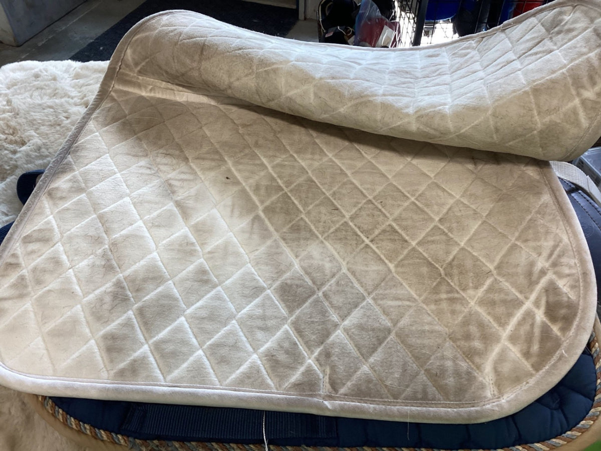 English Saddle Pad – White (A) | Used