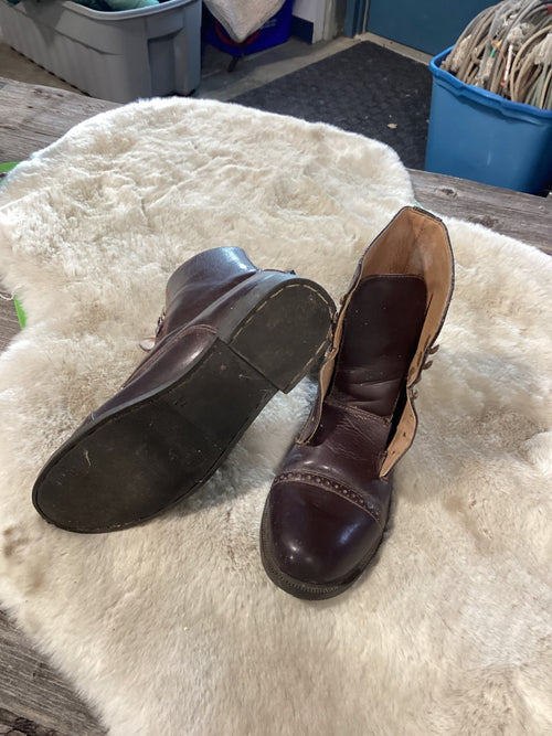 Paddock Boots – Brown, 7.5 (No Laces) | Used