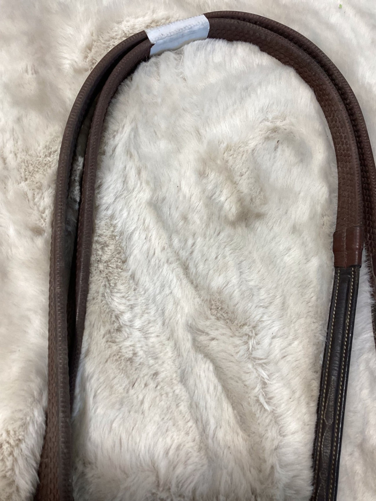 English Reins – Rubber, Dark Oil, Fancy Stitch | Used