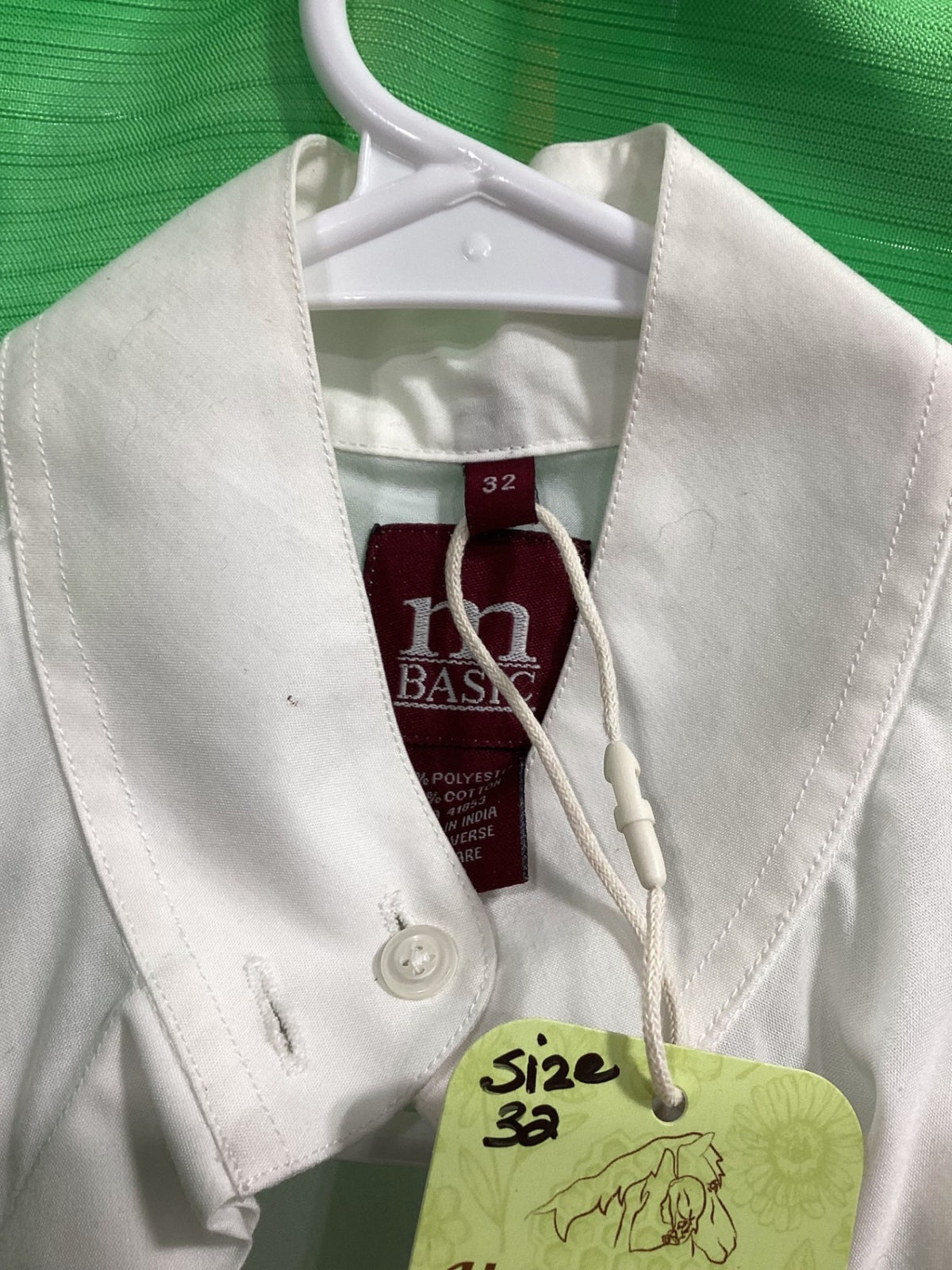 English Show Shirt – White, Small | Used