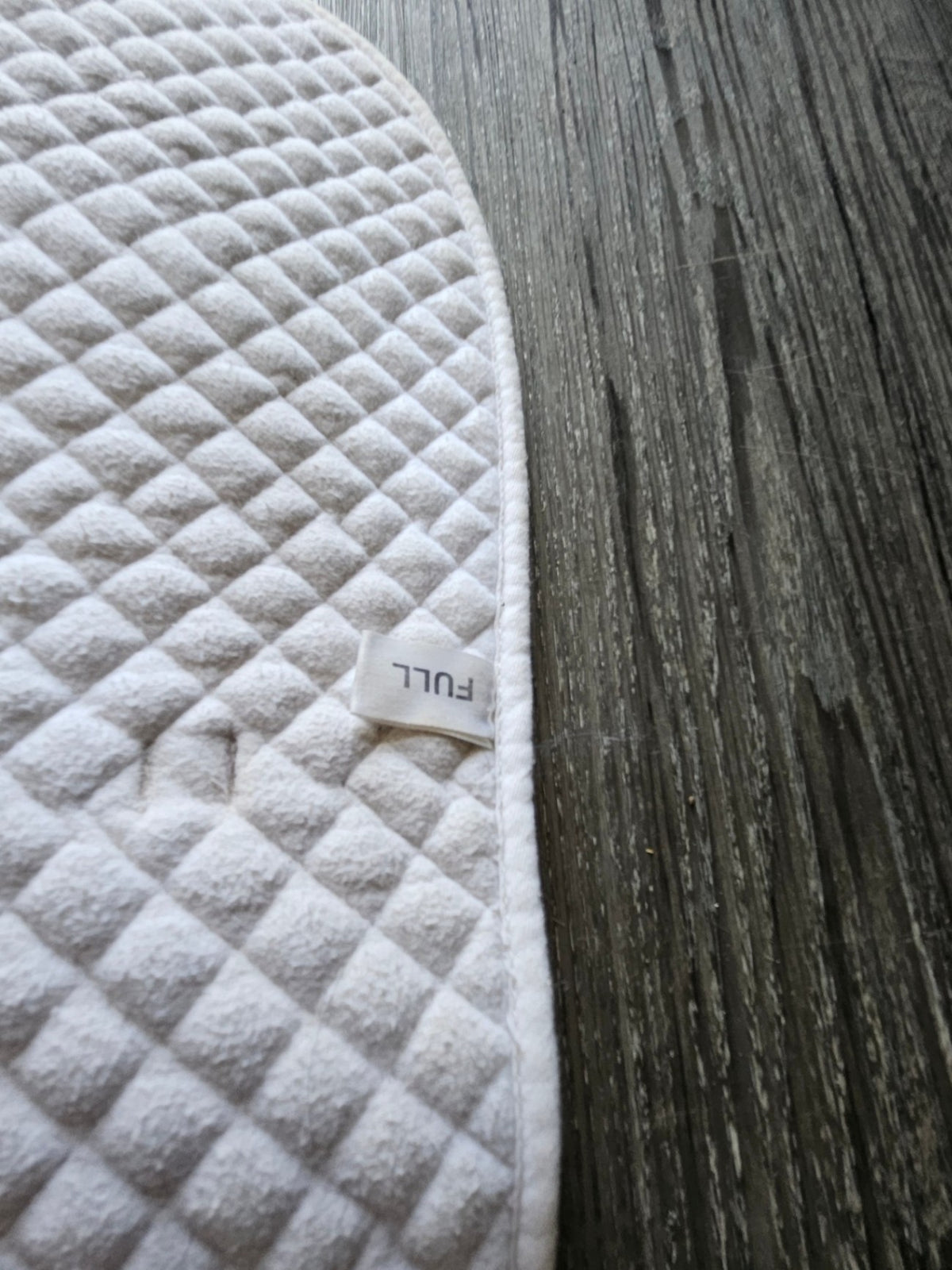 English Saddle Pad – White, Full (A) | Used