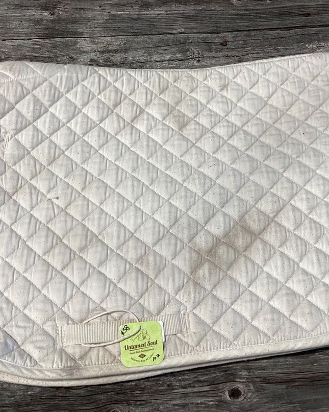 English Saddle Pad – White (B) | Used