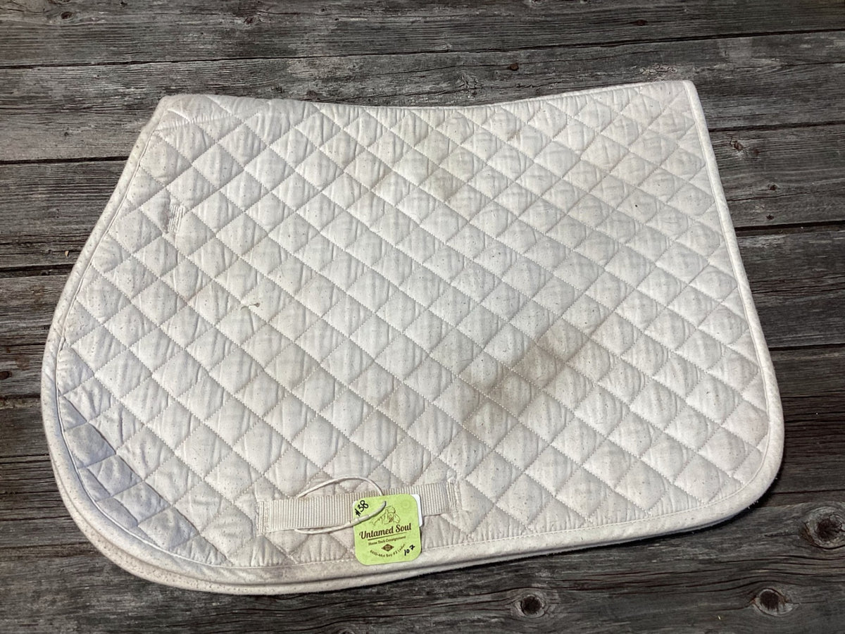 English Saddle Pad – White (B) | Used