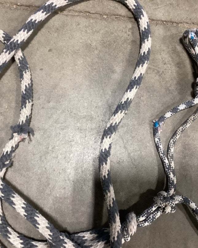 Halter – Rope with Lead, Faded Grey | Used