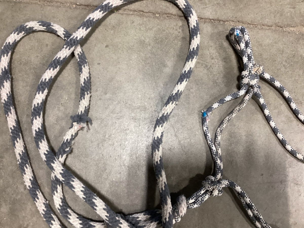 Halter – Rope with Lead, Faded Grey | Used