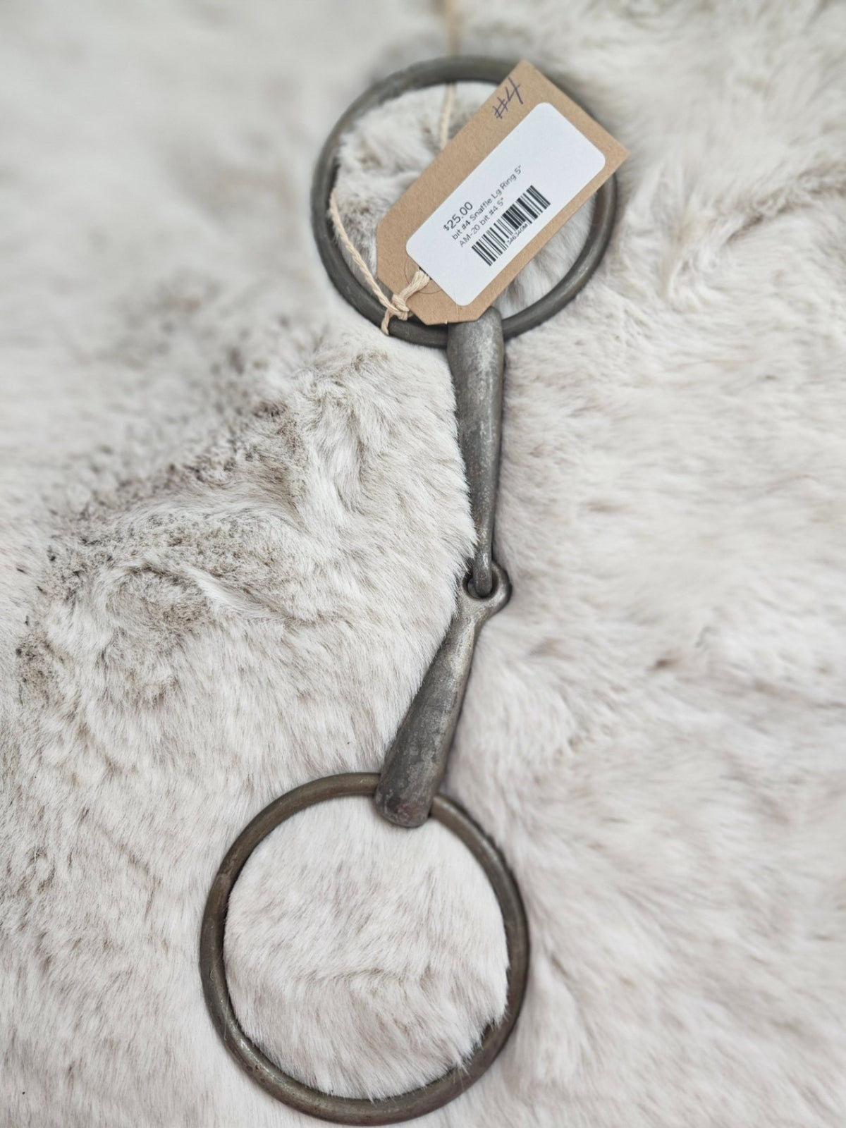 Bit – Large Ring Snaffle, 5" (#4) | Used