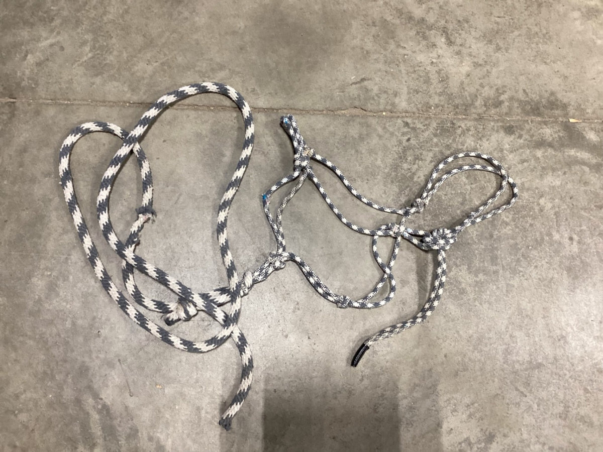 Halter – Rope with Lead, Faded Grey | Used