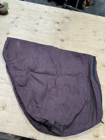 English Saddle Cover – Brown Fabric | Used