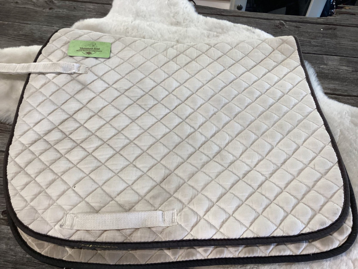 English Saddle Pad – White, Full (D) | Used