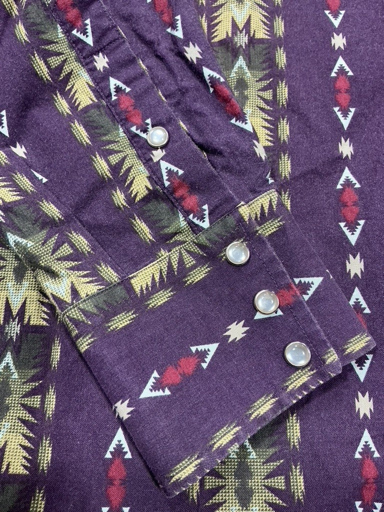 Western Top – Panhandle Slim Ladies, Plum/White/Brown, LT | Used