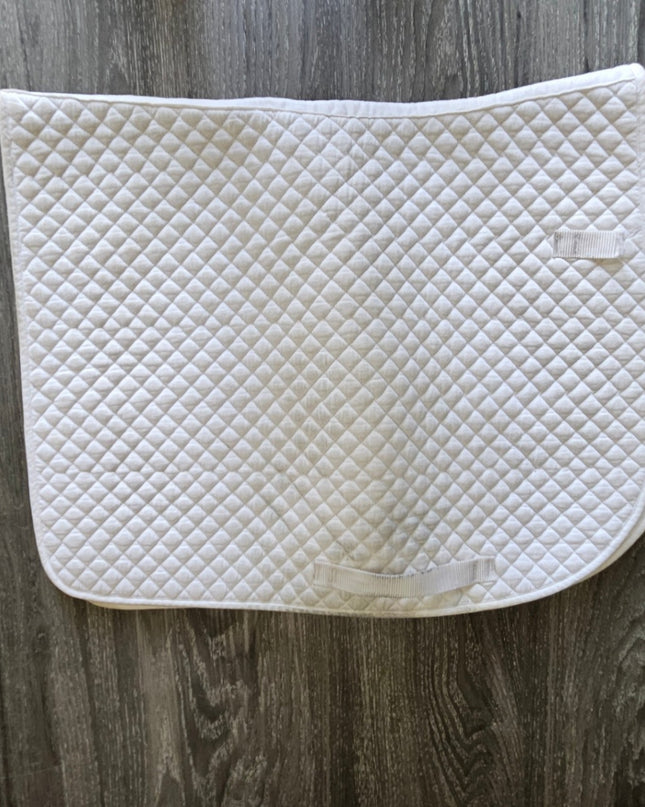 English Saddle Pad – White, Full (A) | Used