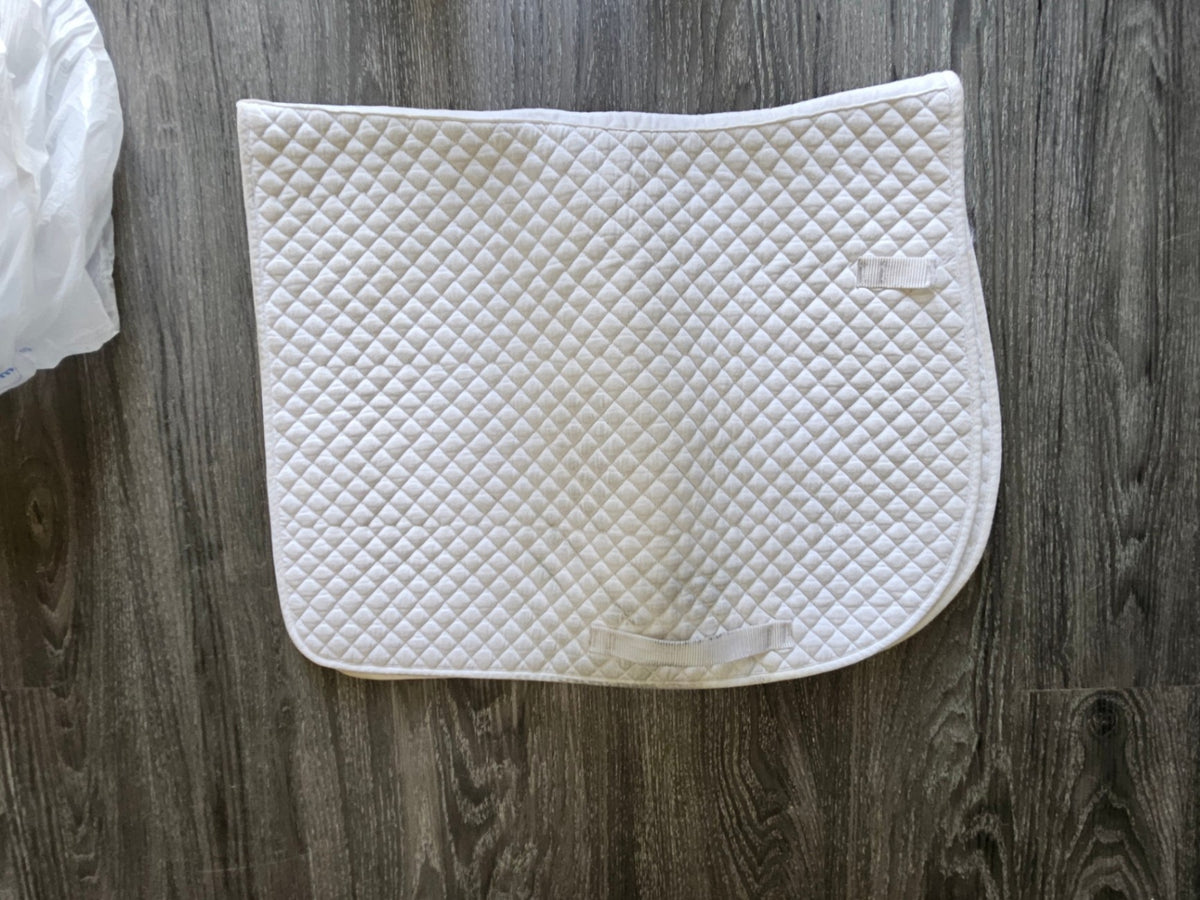 English Saddle Pad – White, Full (A) | Used