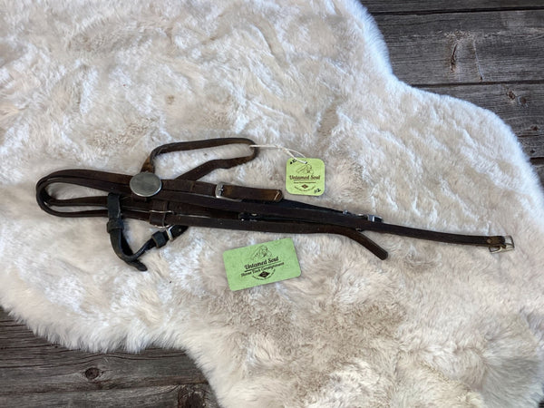 Western Headstall – Leather, Smaller, with Chin Strap | Used