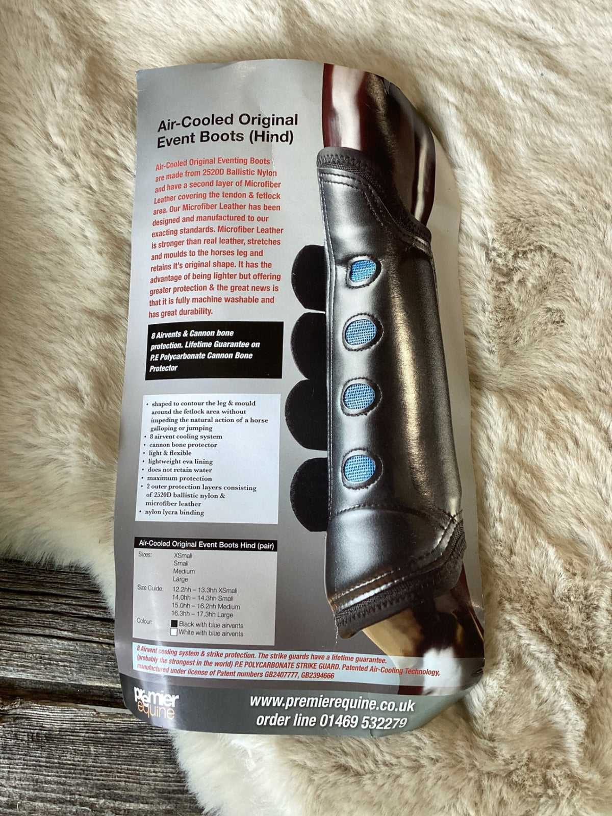 Eventing Boots – Premier Equine Air Cooled, Hind, Medium (Price Each Set) | New