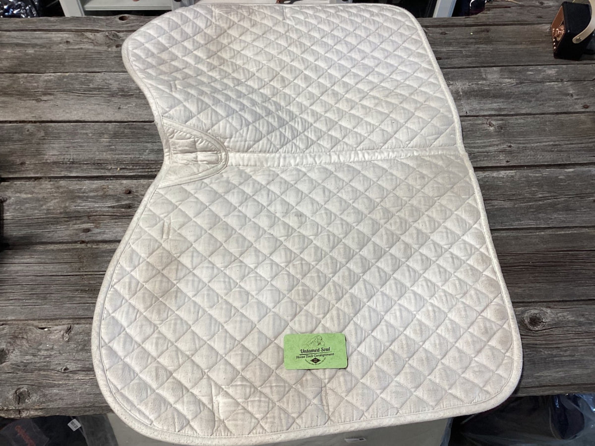 English Saddle Pad – White (B) | Used