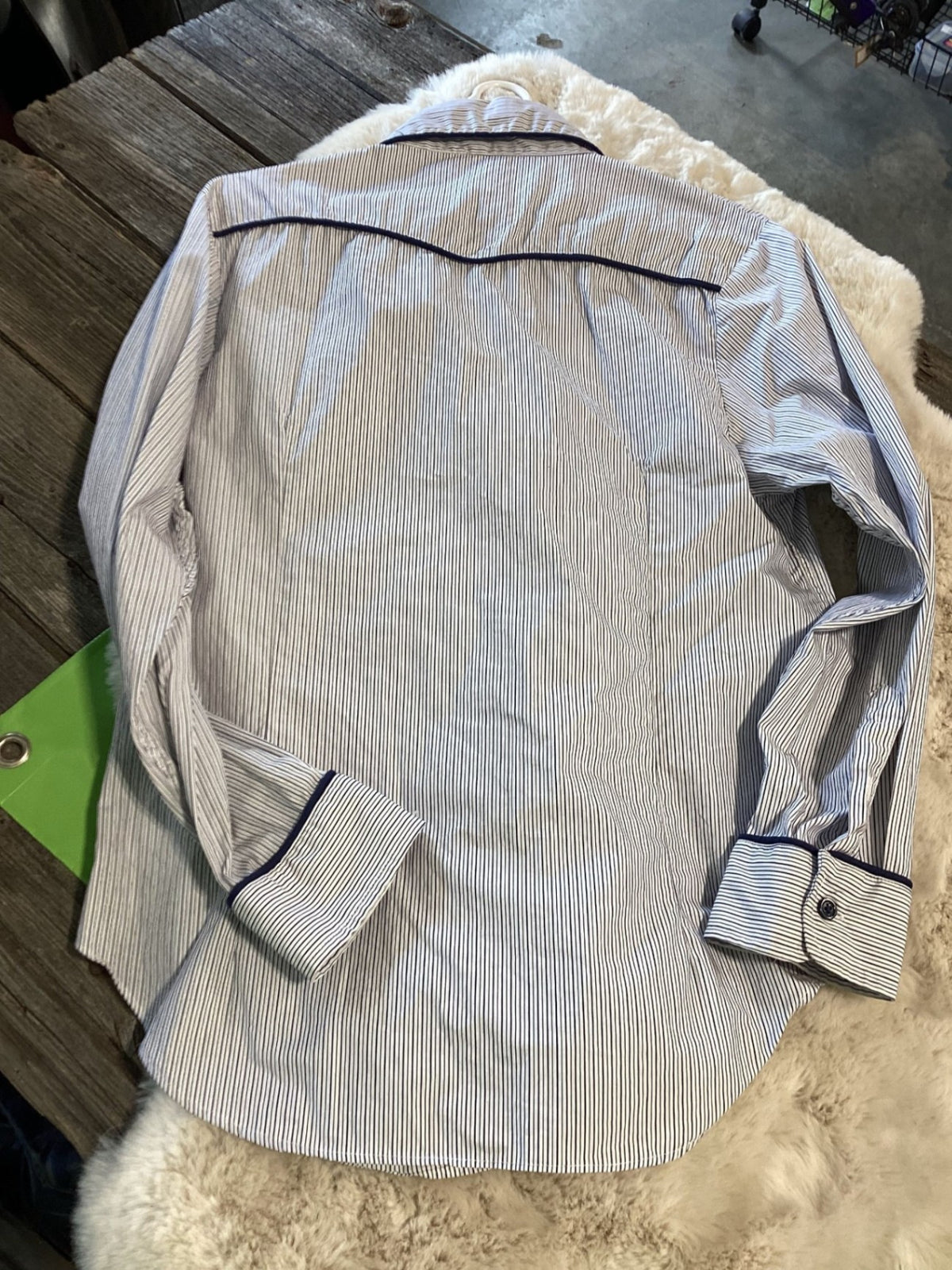 Western Shirt – Little Lucille, Blue & White, Medium | Used, Like New