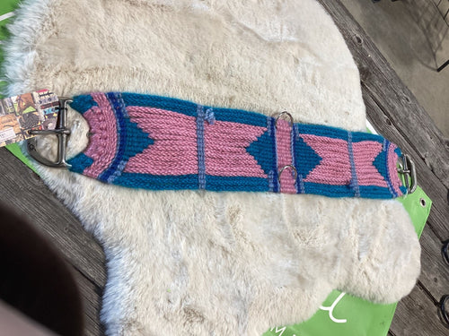 Western Cinch – CP Custom Tack Mohair Straight, Pink/Teal, 30" | New