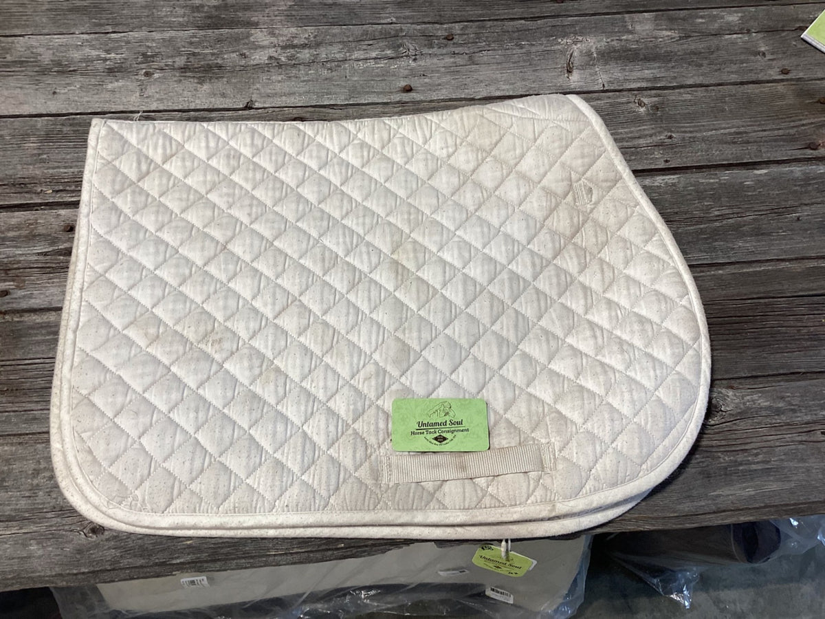 English Saddle Pad – White (B) | Used