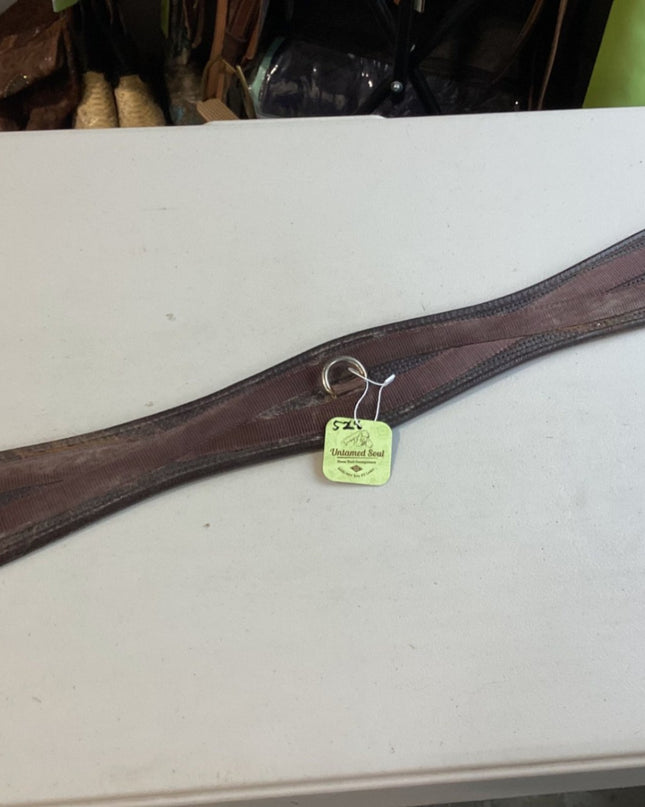 English Girth – Elastic Both Ends, Brown, 52" | Used