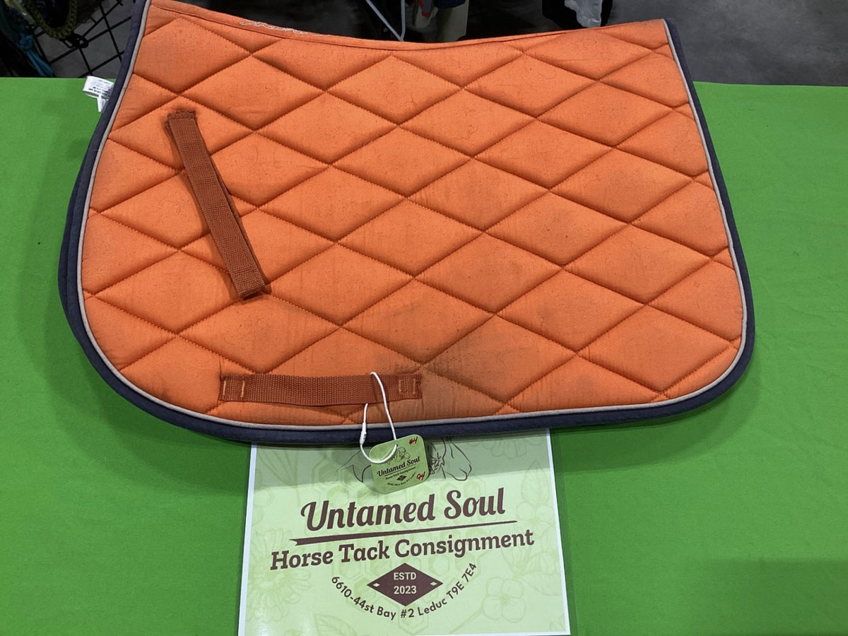 English Saddle Pad – Shedrow, Orange | Used