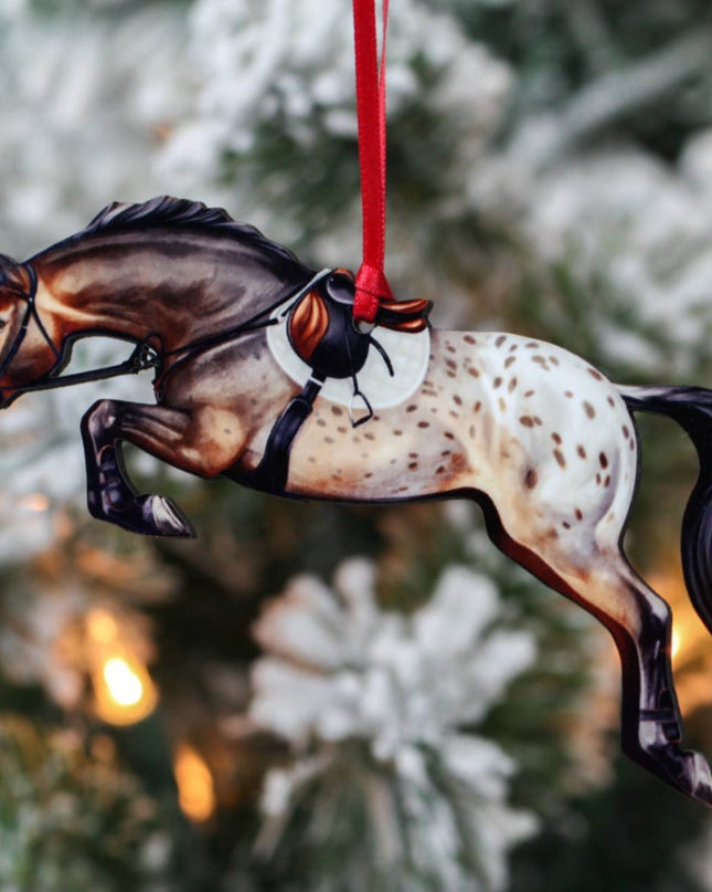 Ornament – Jumping Horse, Bay Appaloosa | New