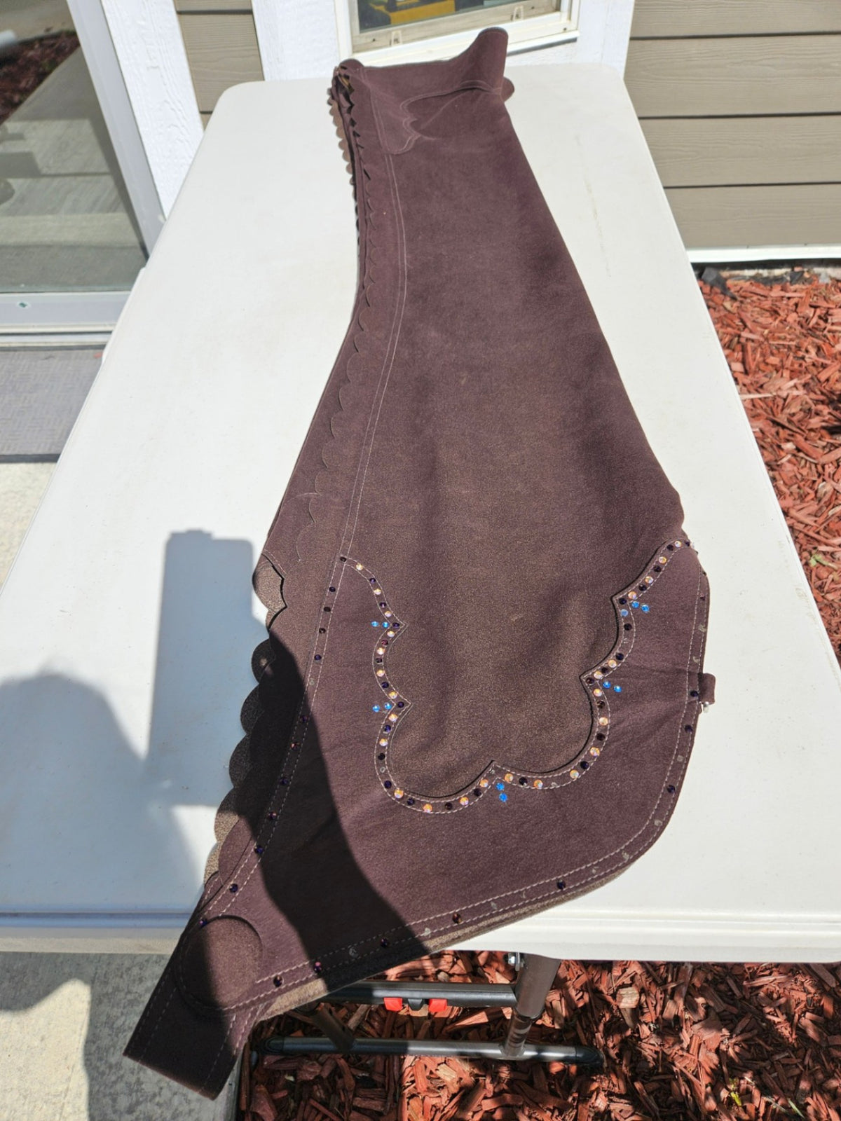 Western Show Set – Brown Jacket (M), Pants (L) & Chaps (32) | Used