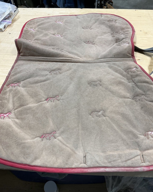English Saddle Pad – Grey/Pink | Used
