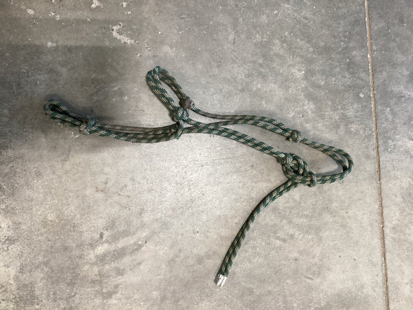 Halter – Rope, Green/Black with Lead (B) | Used