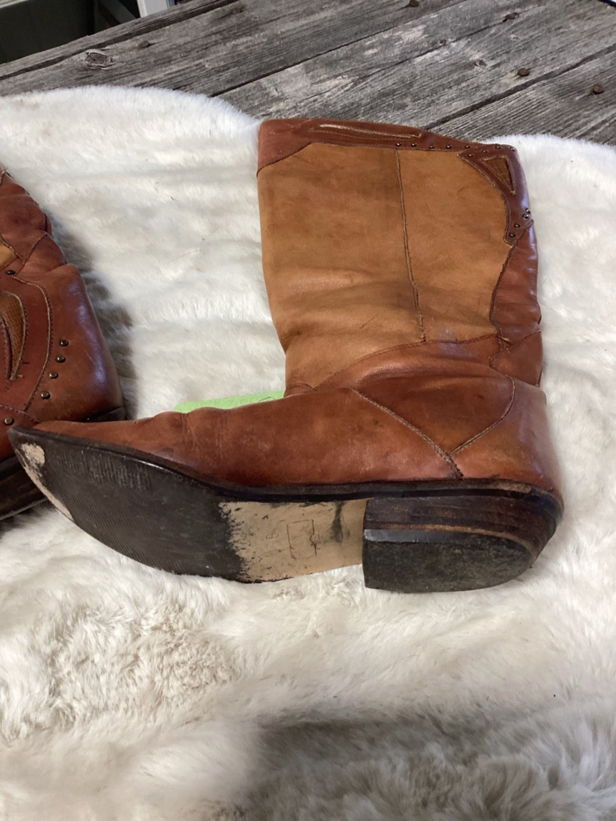 Cowboy Boots – Western Style, Brown, 6B | Used