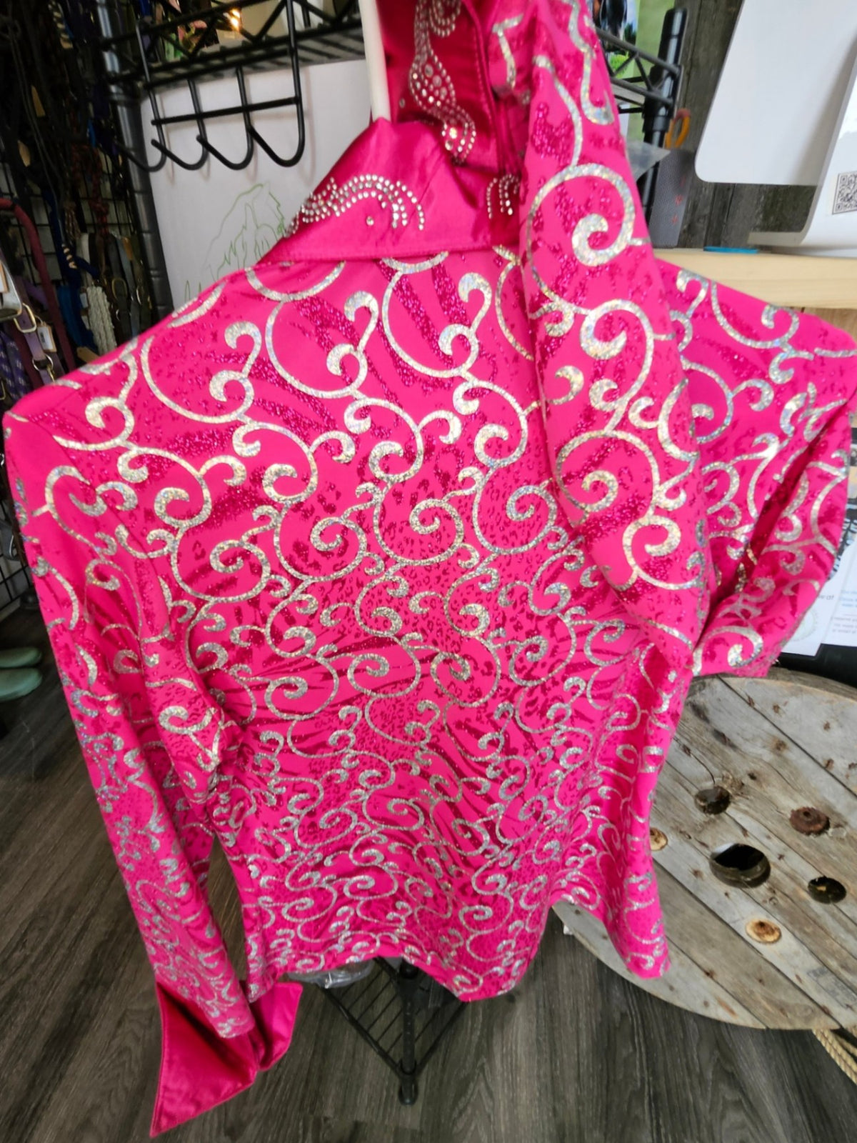 Western Show Shirt – Performance Collection, Pink, Medium | Used