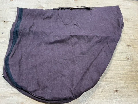 English Saddle Cover – Brown Fabric | Used
