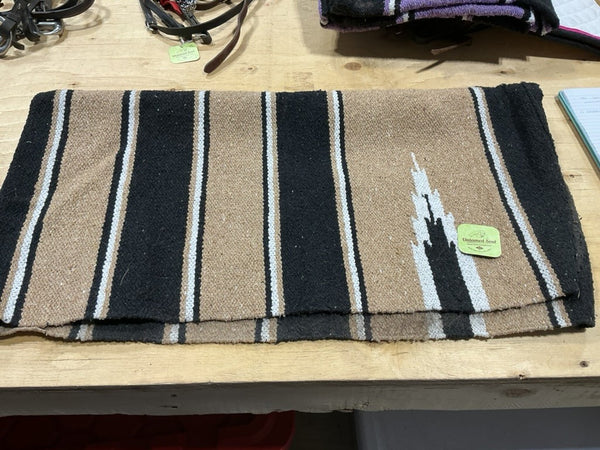Western Saddle Blanket – Black/Brown | Used