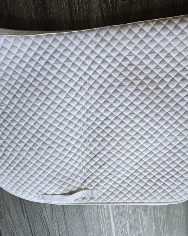 English Saddle Pad – White, Full (A) | Used