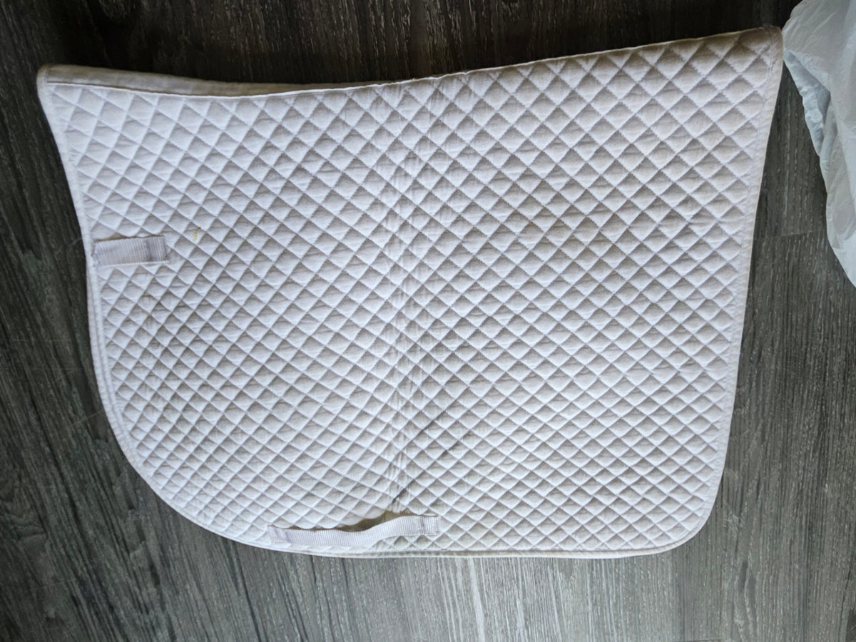 English Saddle Pad – White, Full (A) | Used