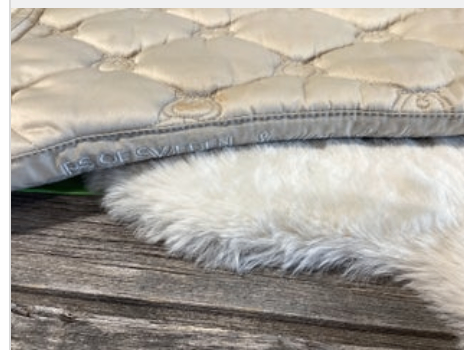 English Saddle Pad – PS of Sweden, Light Sand, Full | Used