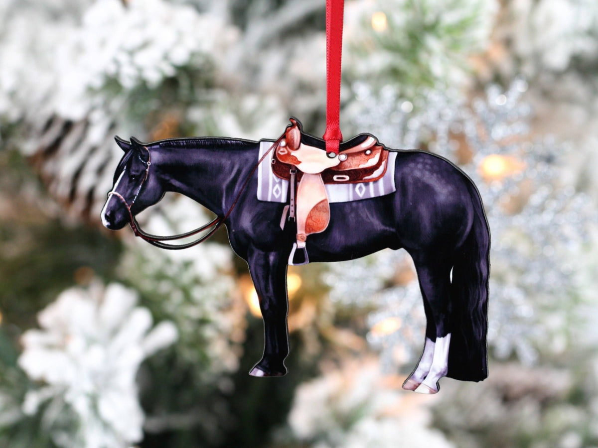 Ornament – Black Quarter Horse | New