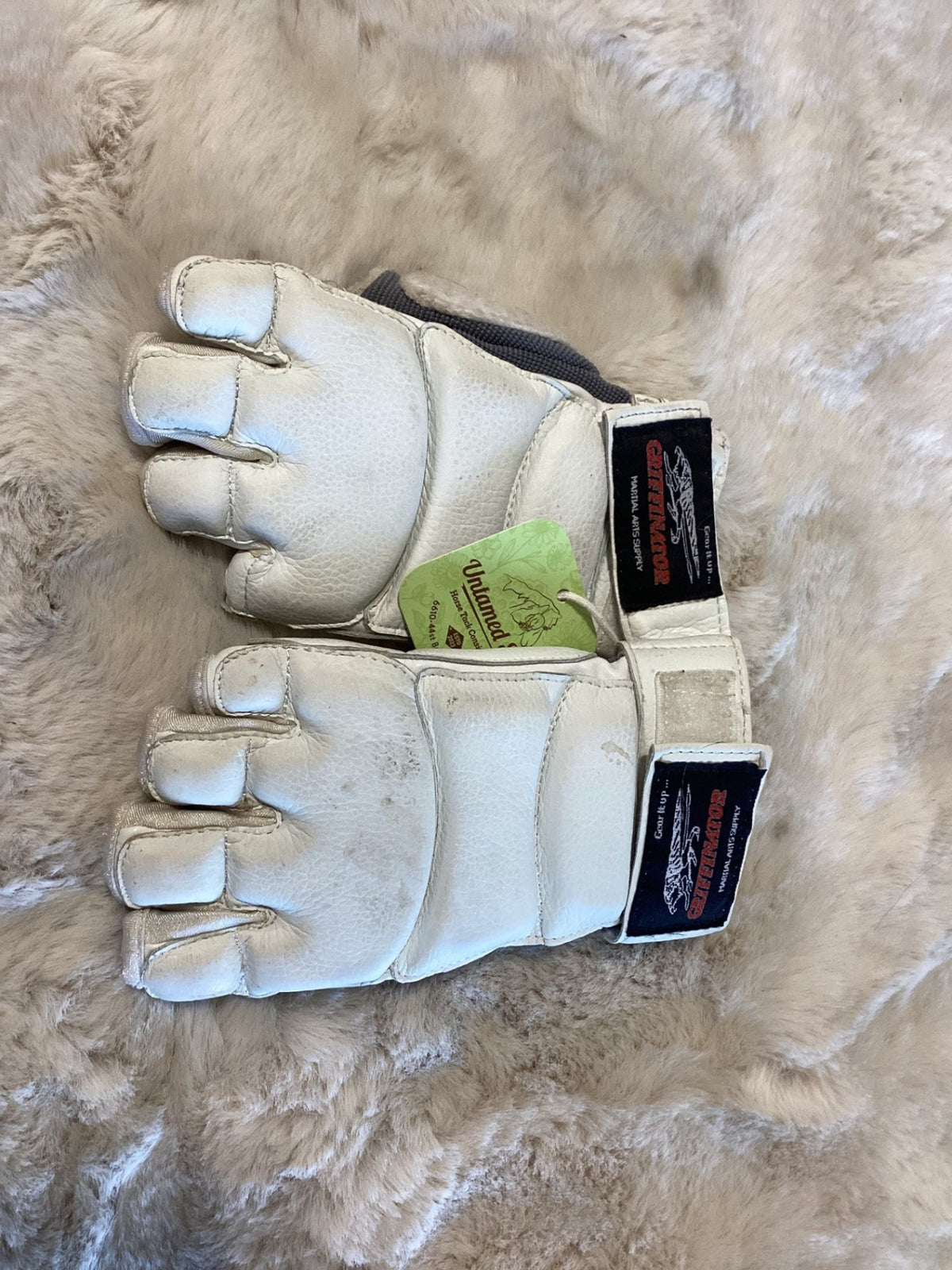 Riding Gloves – Griffinator, White, Small | Used
